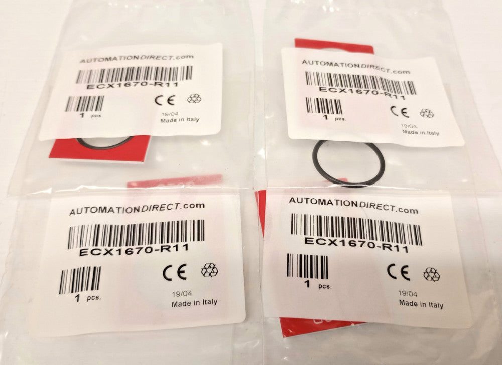 Automation Direct ECX1670-R11 Stop Legend Plate With O-Ring (Pack Of 4)