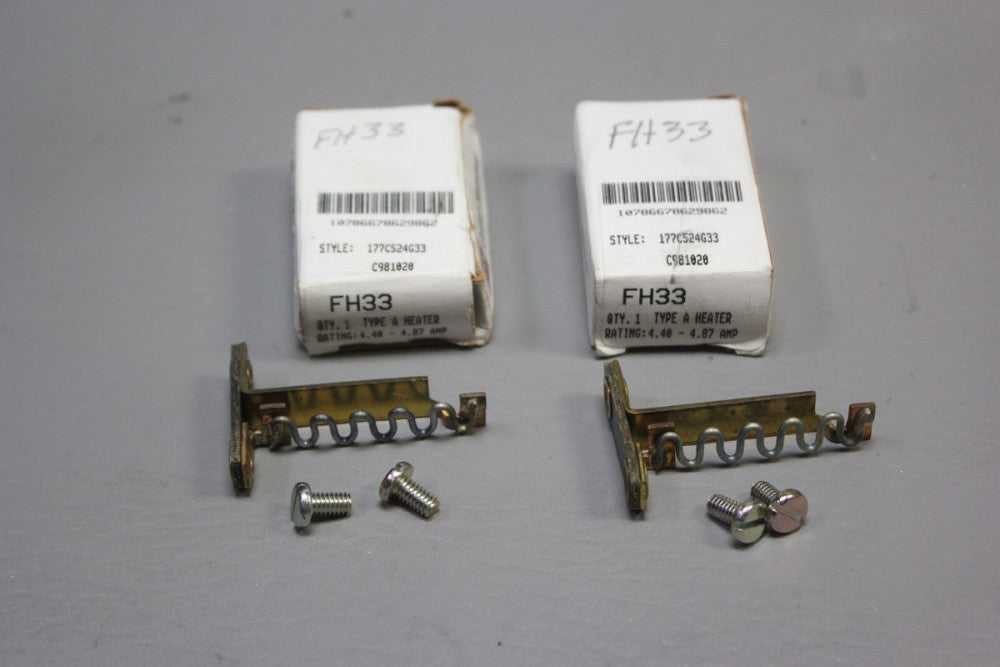 2 NEW CUTLER HAMMER THERMAL UNIT OVERLOAD HEATER HEAT COIL FH33
