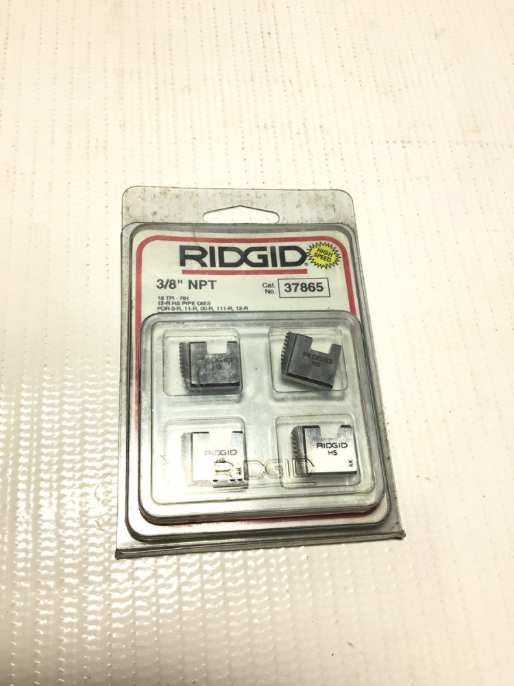 Ridgid 37865 HS Pipe Dies 3/8" NPT 18 TPI-RH For 0R/11R/00R/111-R/12R/30A/31A...