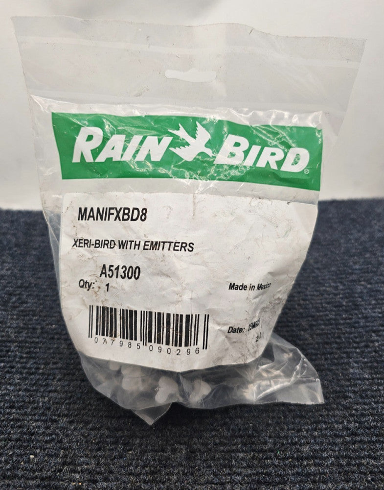 Rain Bird A51300 MANIFXBD8 Xeri-Bird 8-Port Manifold with Emitters