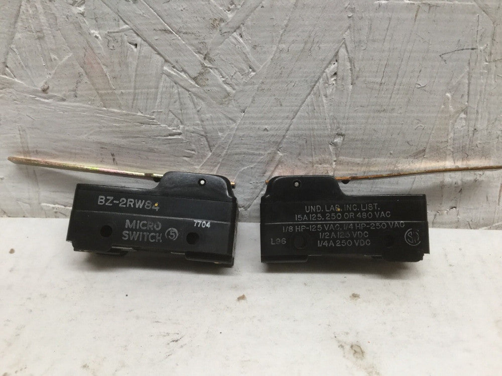 Micro Switch BZ-2RW84 Snap Action Limit Switch 15A 125, 250 or 480 VAC (2PK)