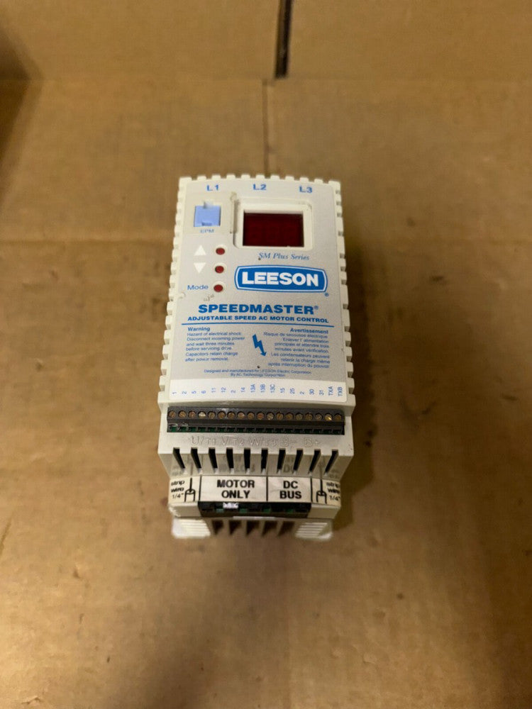 LEESON 174462.00 VARIABLE SPEED AC DRIVE, 2-HP, 400/480 VAC, USED! MAKE OFFER!