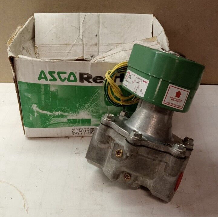 NEW ASCO 2-WAY SOLENOID VALVE 3/4" NPT 20 PSI 120 V COIL 8042D035