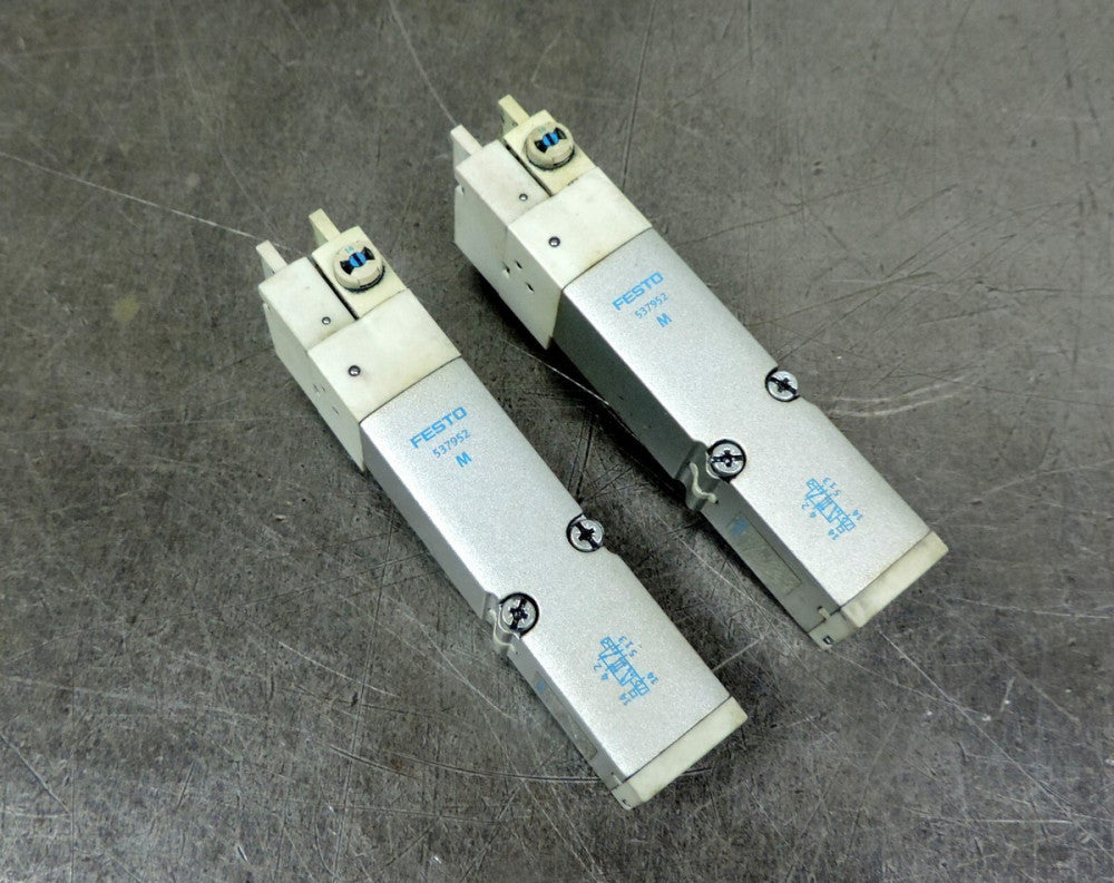 Festo 537952 Solenoid Valve 667877 Lot of Two (2)