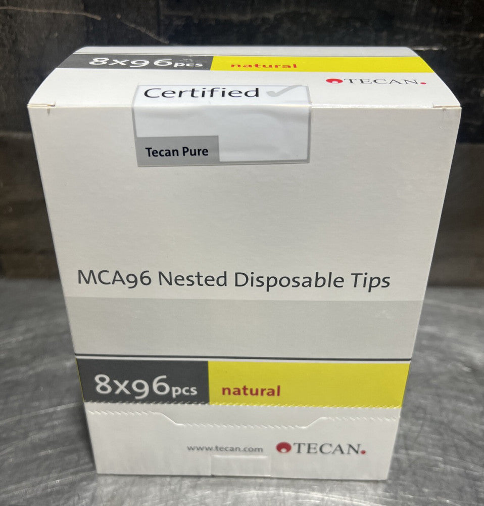 NOS Tecan MCA96 200µL Nested Disposable Tips No-Filter 8X96pcs. Exp Date 2020-09