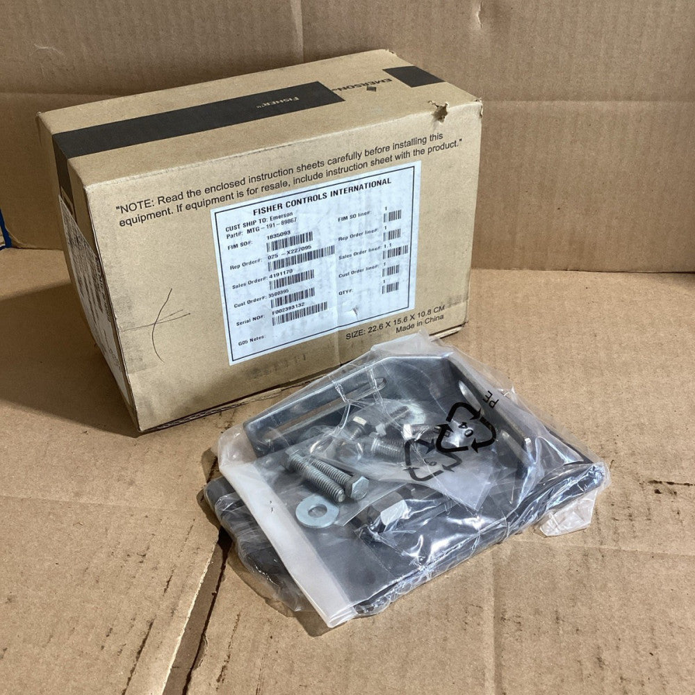 FISHER MTG-191-89867 MOUNTING BRAKET KIT PRESSURE TRANSMITTER NOS