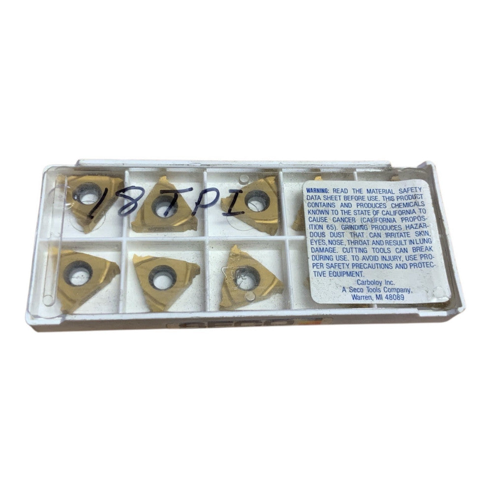 Seco 16ER18UN CP500 Carbide Laydown Threading Insert (00049864), 10 Piece