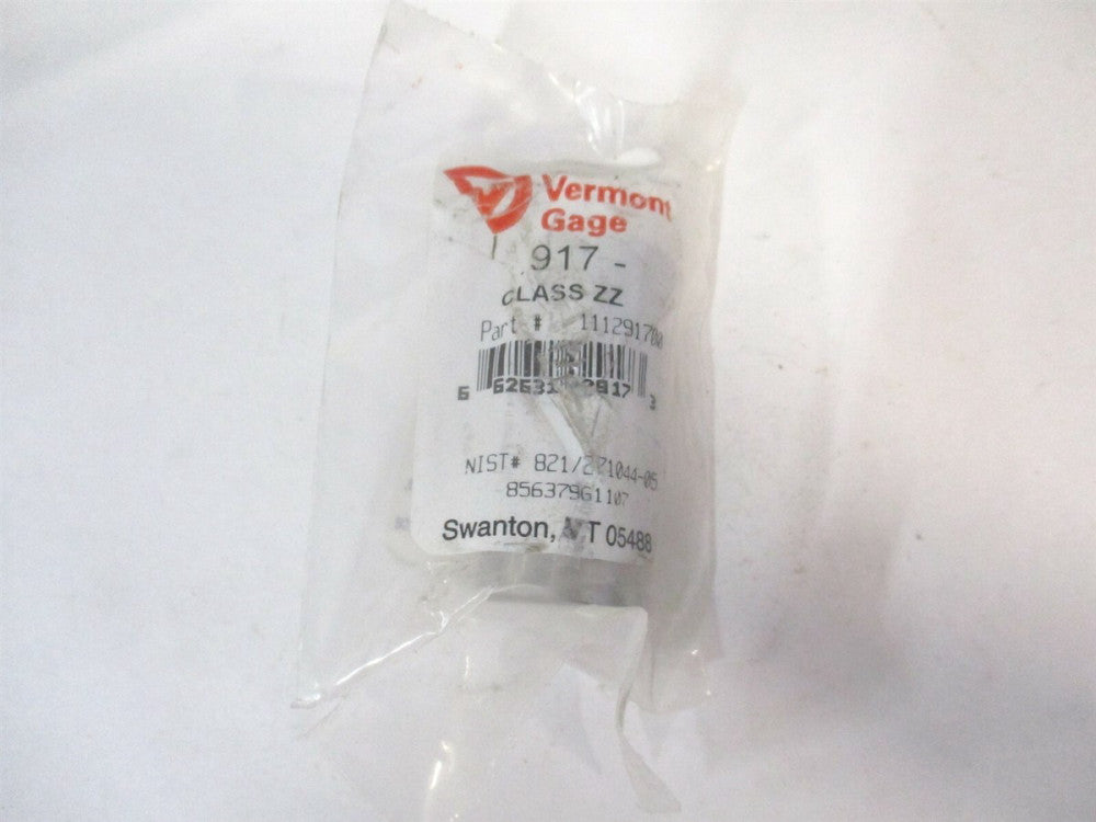 Vermont Gage (111291700) 0.917" Diam Class ZZ Minus Plug & Pin Gage 