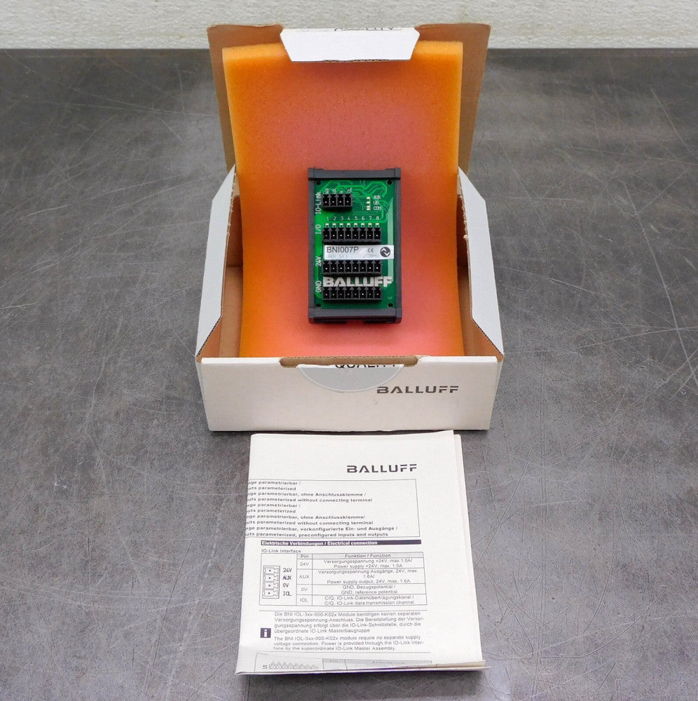 Balluff BNI I0L-309-000-K024-001 I/O-Link Sensor/Actuator Hub BNI007P 24V