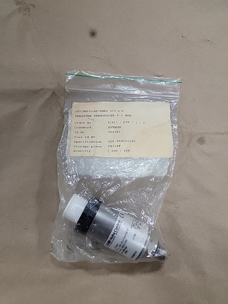 HUBA CONTROL 500.954002142 PRESSURE TRANSMITTER 18.0-33.0VDC