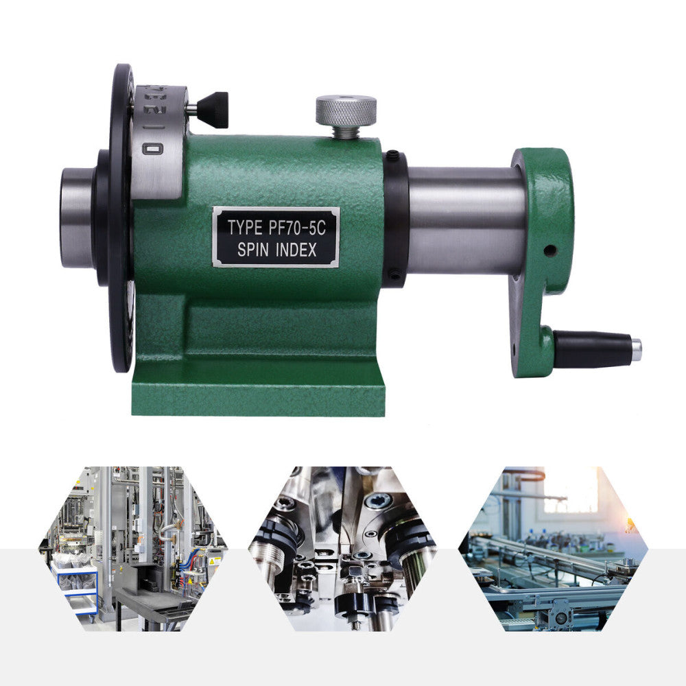US 5C COLLET SPIN INDEX FIXTURE MILLING Machine Tool