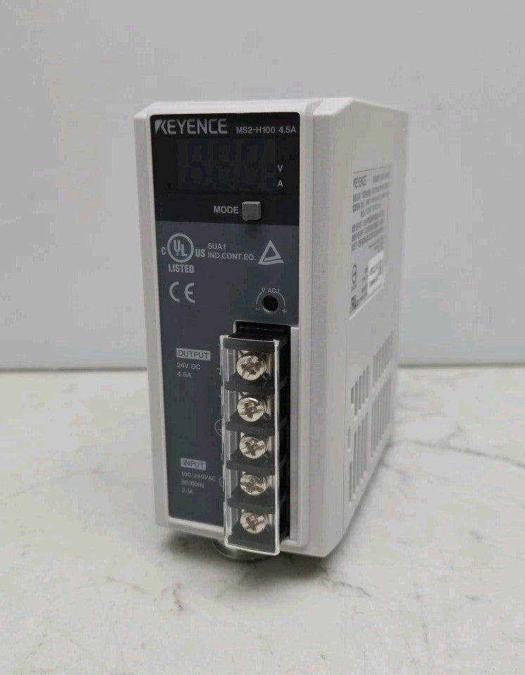 Keyence MS2-H100 Power Supply Input 100V-240V 2.1A Output 4.5A 24V 50/60Hz 
