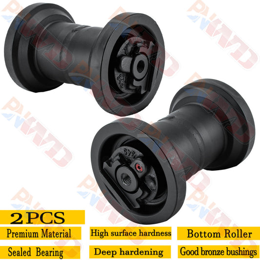 2PCs Track Roller Bottom Roller Undercarriage For Kubota U45S & U45ST Heavy Duty
