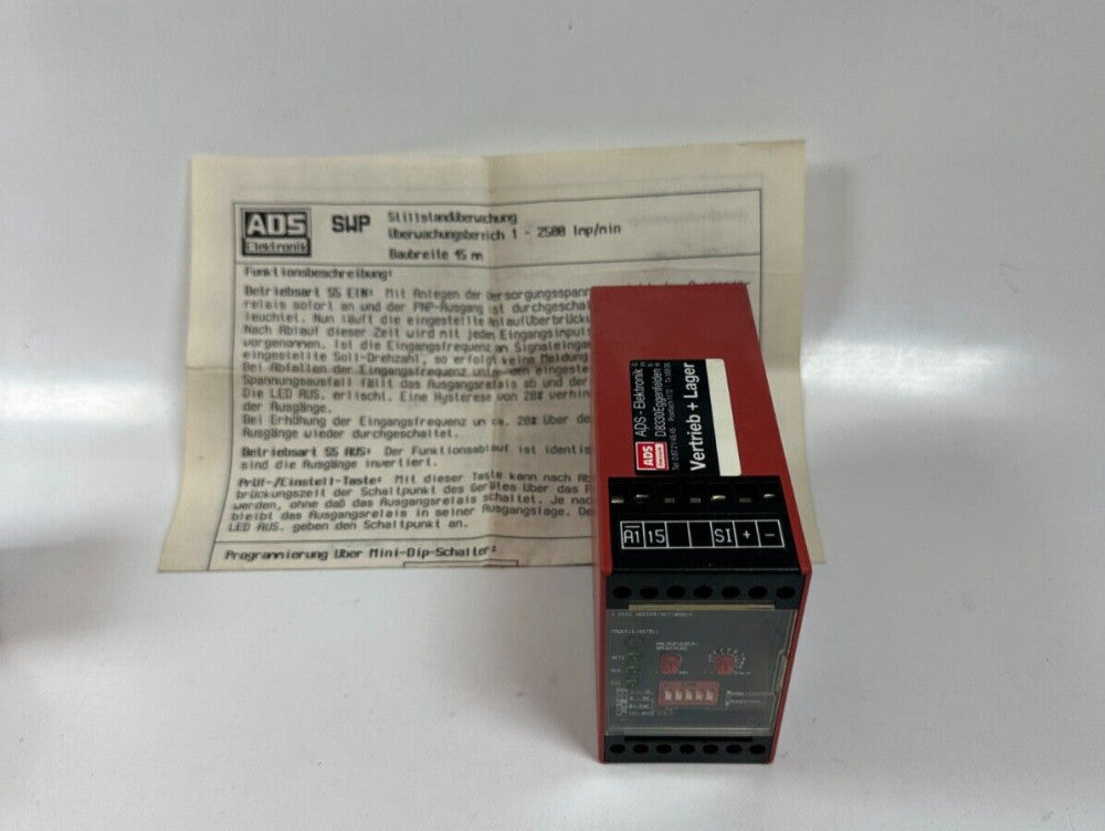 ADS-Elektronik SWP3 Controller Relay 1-2500 U/min Red - New Fast Ship