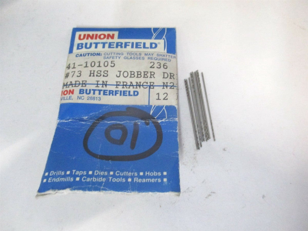 Chicago-Latrobe (41-10105) #73 118° HSS Spiral Flute Jobber Drill Bit - Qty 9