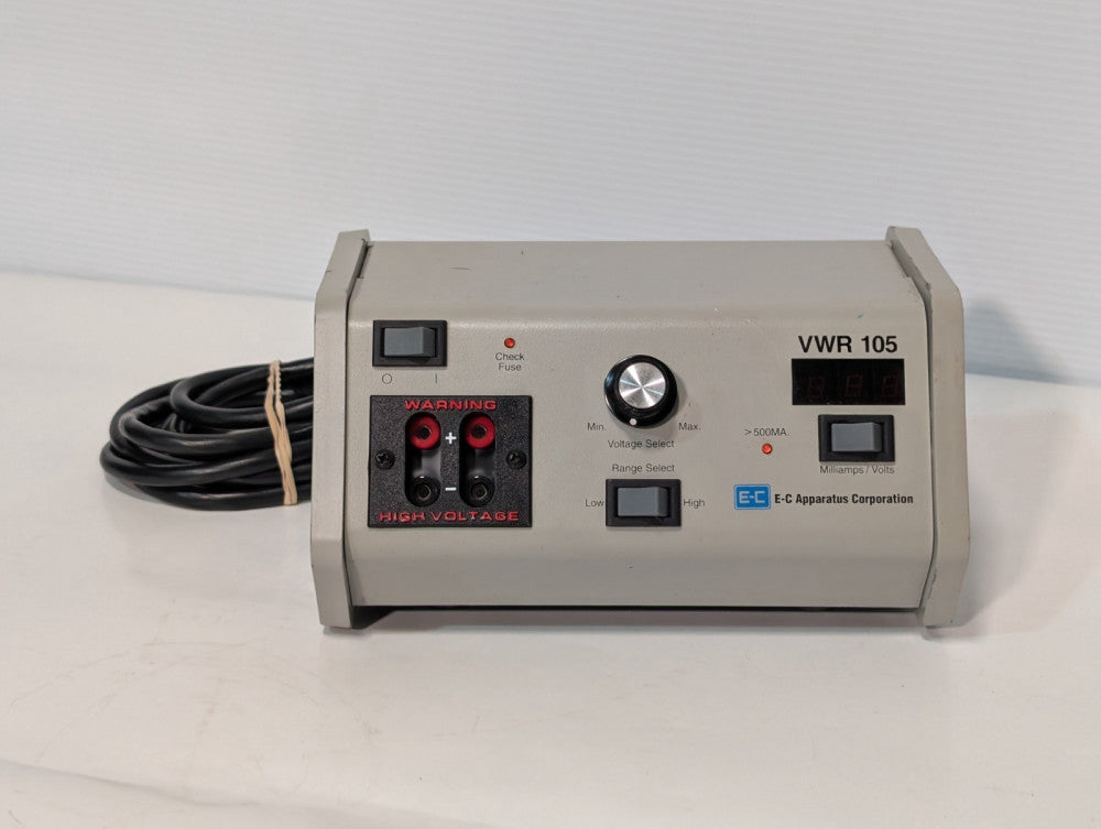 E.C Apparatus VWR105 Medical Laboratory Equipment Electrophoresis Power Supply