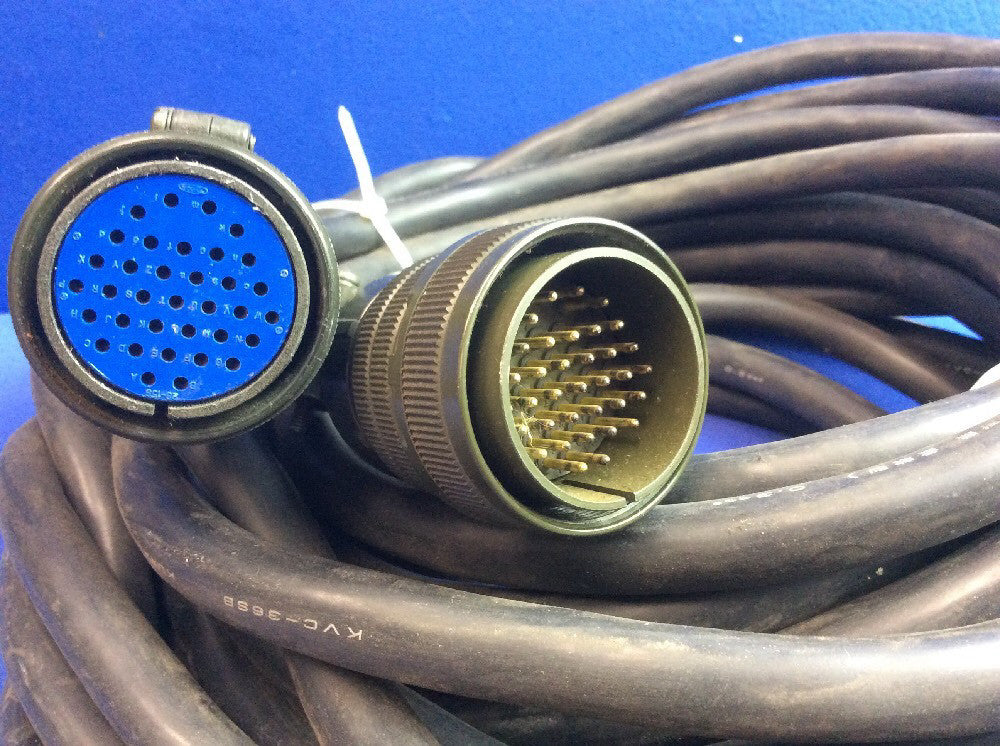 49'Long SERVO DRIVE/MOTOR CABLE/CONNECTOR ASSY W/ AMPHENOL MS3106 28-15, 35-POS