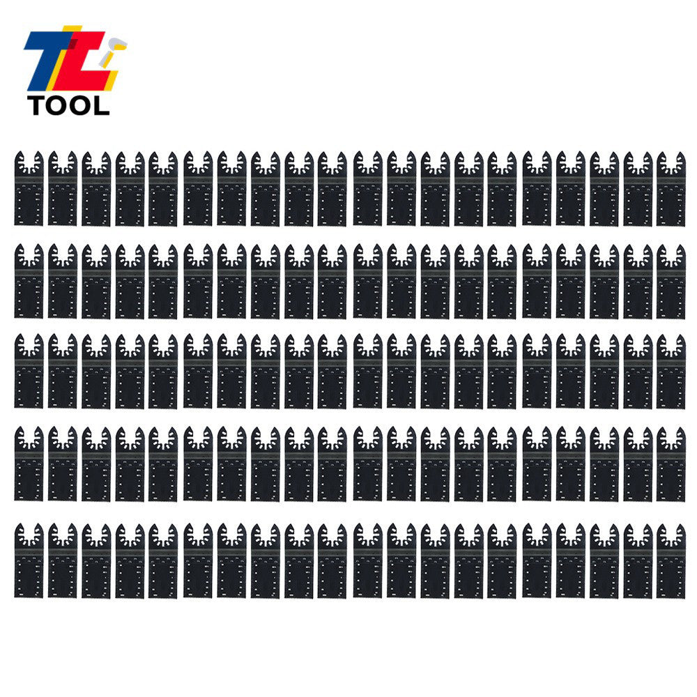 100Pcs 30mm-90mm Standard Oscillating Saw Blade Universal Quick Release Durable