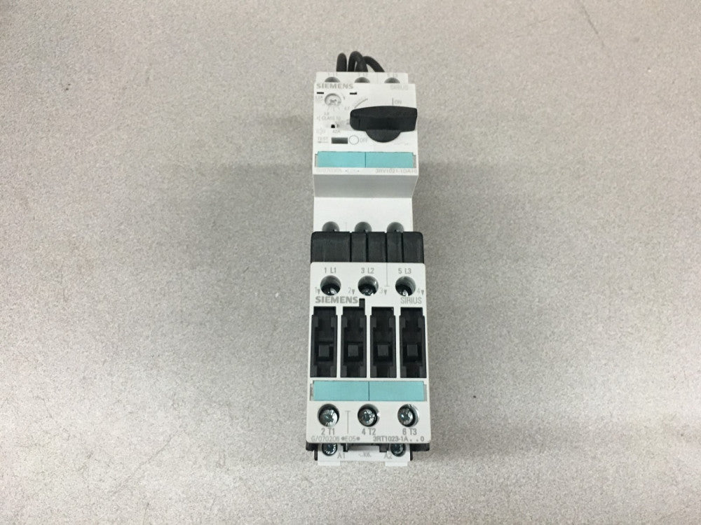 NEW NO BOX SIEMENS 3RV1021-1DA10 COMBINATION STARTER 3RA1125-1DD23-1AK6