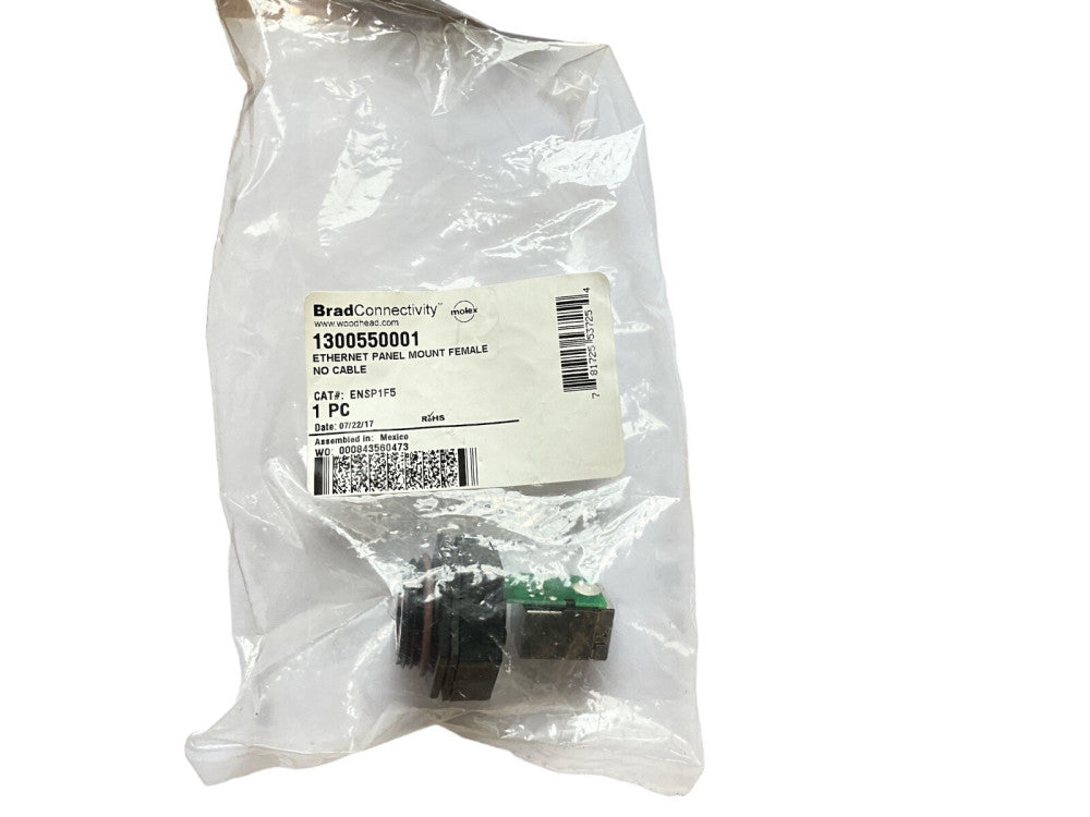 Brad Connectivity 1300550001 Ethernet Panel Mount Female RJ45 Bulkhead