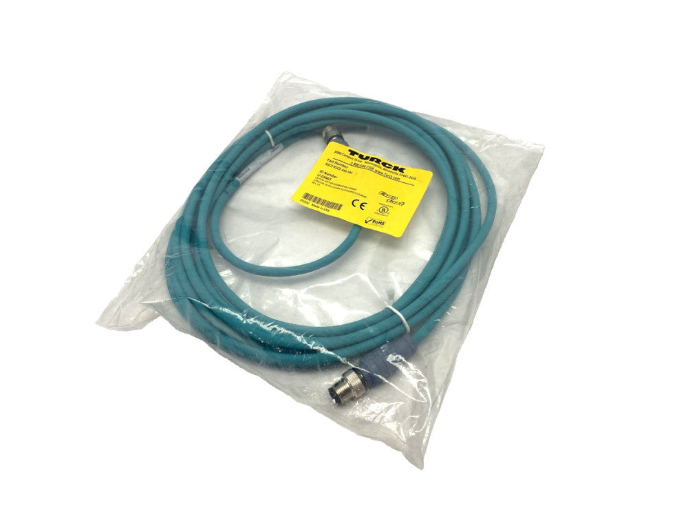 Turck RSCD RSCD 440-5M Industrial Ethernet Cable M12 Male 4-Pin 5m U-04465