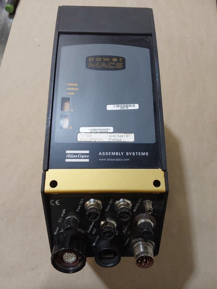 ATLAS COPCO 4240 0441 81 POWER MACS Nut Runner CONTROLLER TC52S