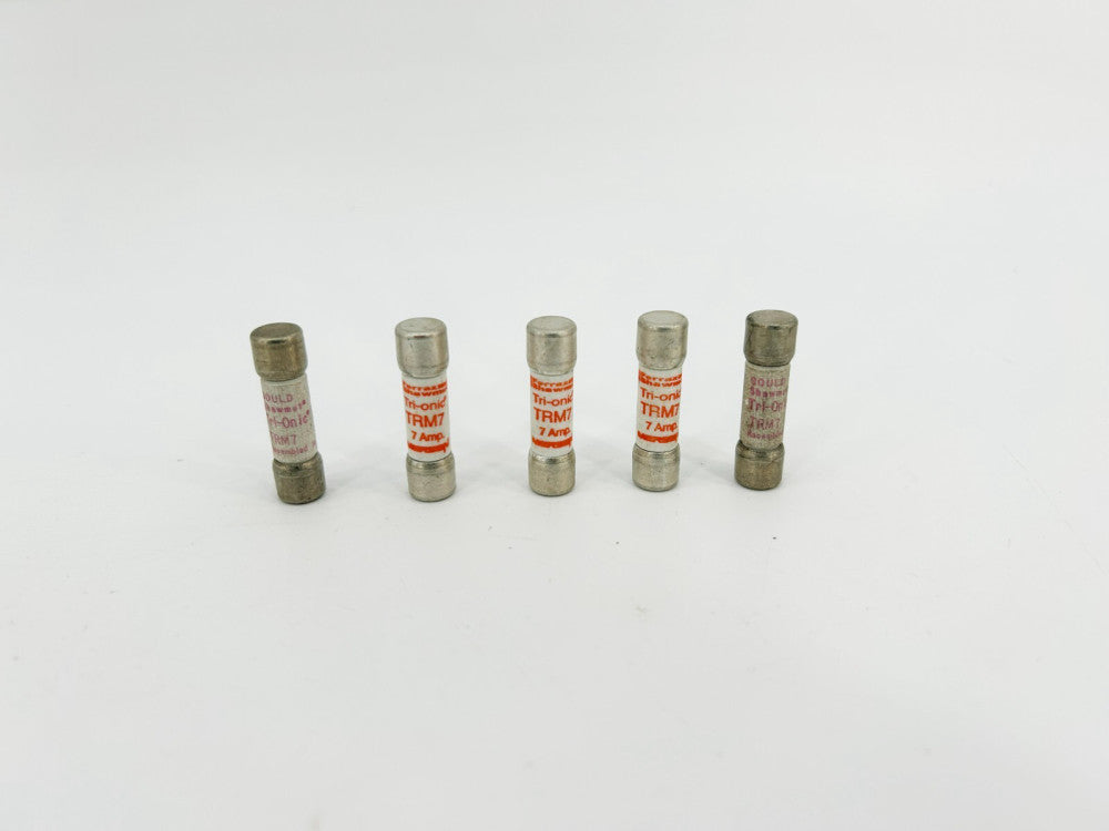 Lot of 5 New Gould Shawmut TRM7 Time Delay Fuse 250VAC 7A