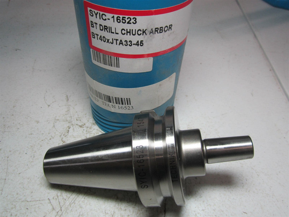 Techniks (SYIC-16523) BT40 x Jacobs Taper A33-45 Drill Chuck Arbor