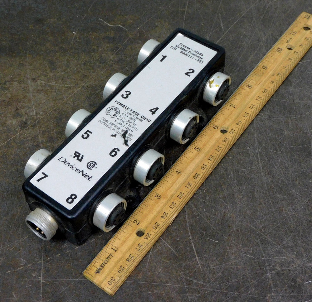 Eaton Crouse Hinds - 5000111-951 Female Cable Assembly D-NET Tap Box