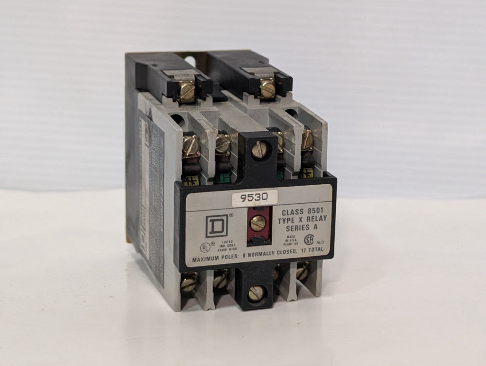 Square D Class 8501 Type K Series A Relay Contactor, pre-owned, as shown