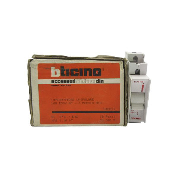 BTICINO E71/16 250VAC 16A (PKG OF 10) NSMP