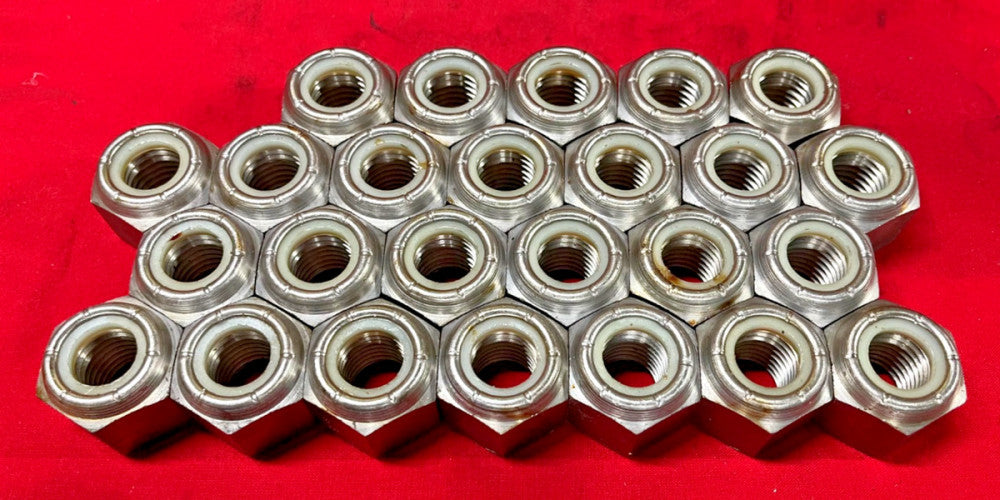 UNBRANDED NYLON INSERT LOCK NUTS M16 -2.5 (LOT OF 25)