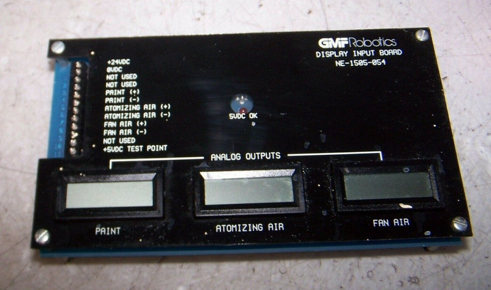 GMF ROBOTICS NE-1505-054 DISPLAY INPUT BOARD 24 VDC