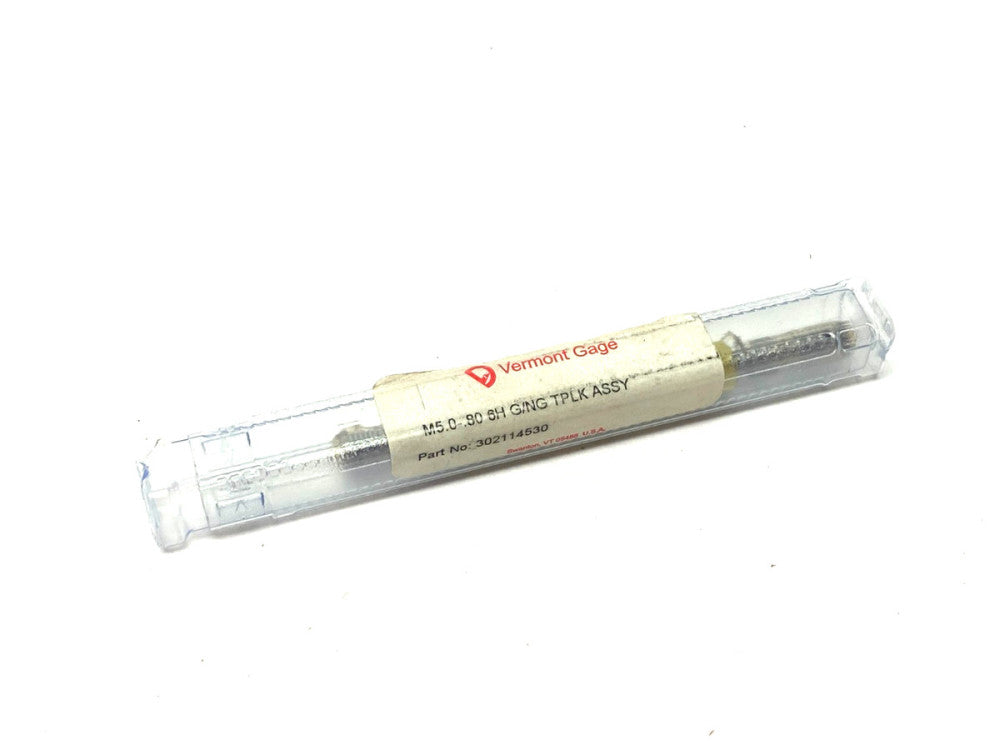 Vermont Gage 302114530 Taperlock Threaded Gauge Plug M5.0-0.80 6H GO/NOGO