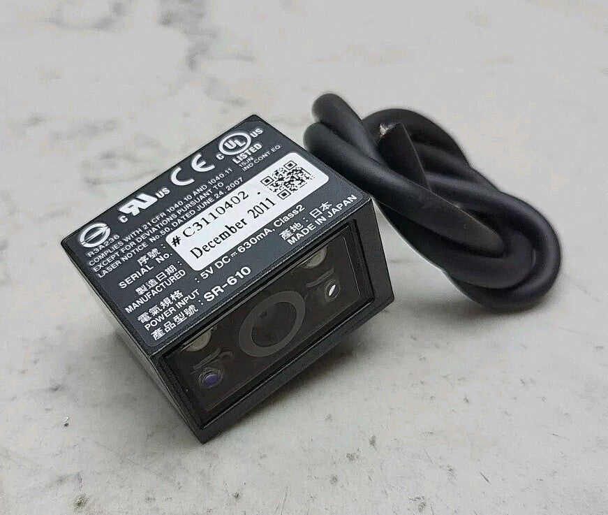 Keyence SR-610 Barcode Reader Ultra Compact Fixed Type Code Reader 3Hi Imager
