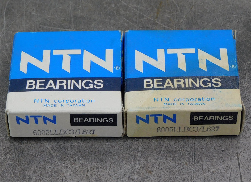 NTN 6005LLBC3/L627 Single Row Spindle Ball Bearing Lot of Two (2)