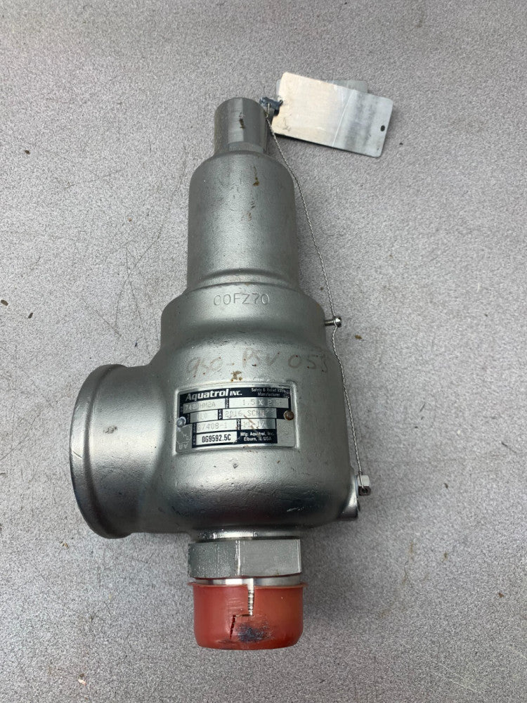 NEW NO BOX AQUATROL 1.5 X 2.5" SAFETY RELIEF VALVE 110 SET PRESSURE 743HHM2A