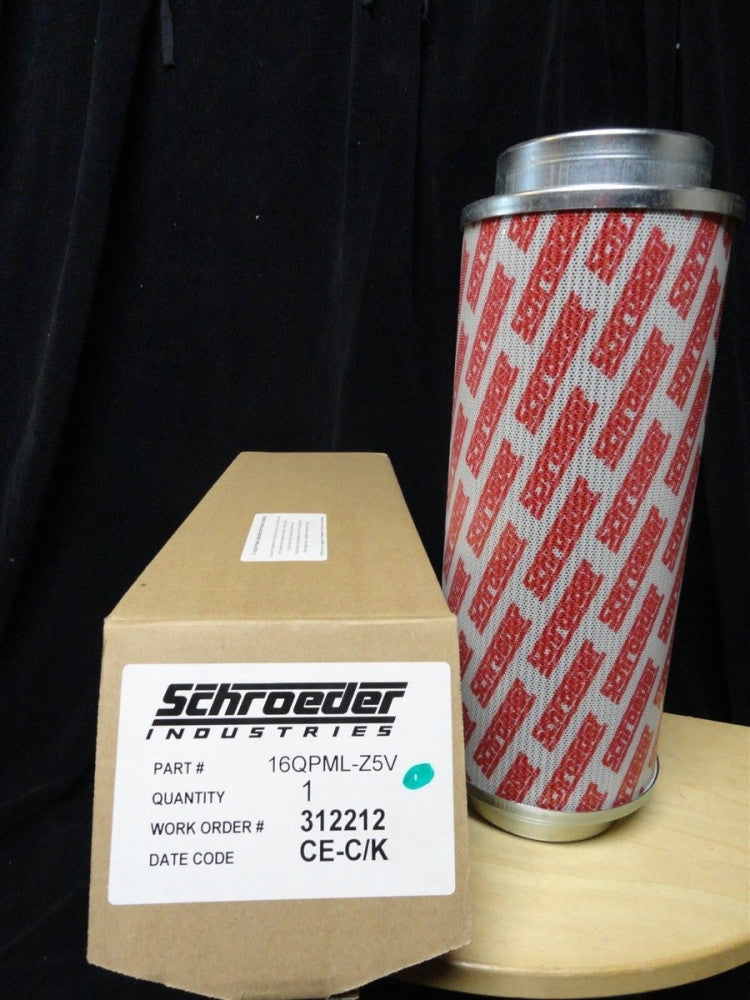 SCHROEDER - 16QPML-Z5V - HYDRAULIC FILTER - 6 Micron - 16.9 x 6" - (NEW in BOX)