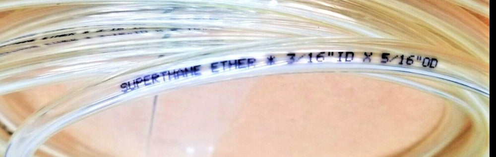 20 Feet 3/16 ID Crystal Clear Food Grade Poly Tubing Superthane® 2100455 [BB48