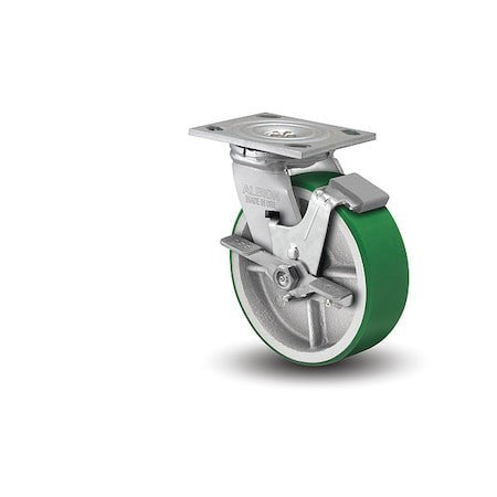 Albion 16Pi04201sfba 4" X 2" Non-Marking Polyurethane Swivel Caster, Face