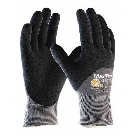 Pip 34-875/Xl Coated Gloves, Foam Nitrile, Foam, 3/4 Dip, 3 Abrasion Level,