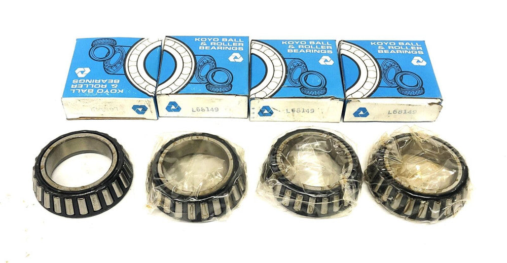 Koyo Hi-Cap Tapered Roller Bearing L68149 [Lot of 4] NOS