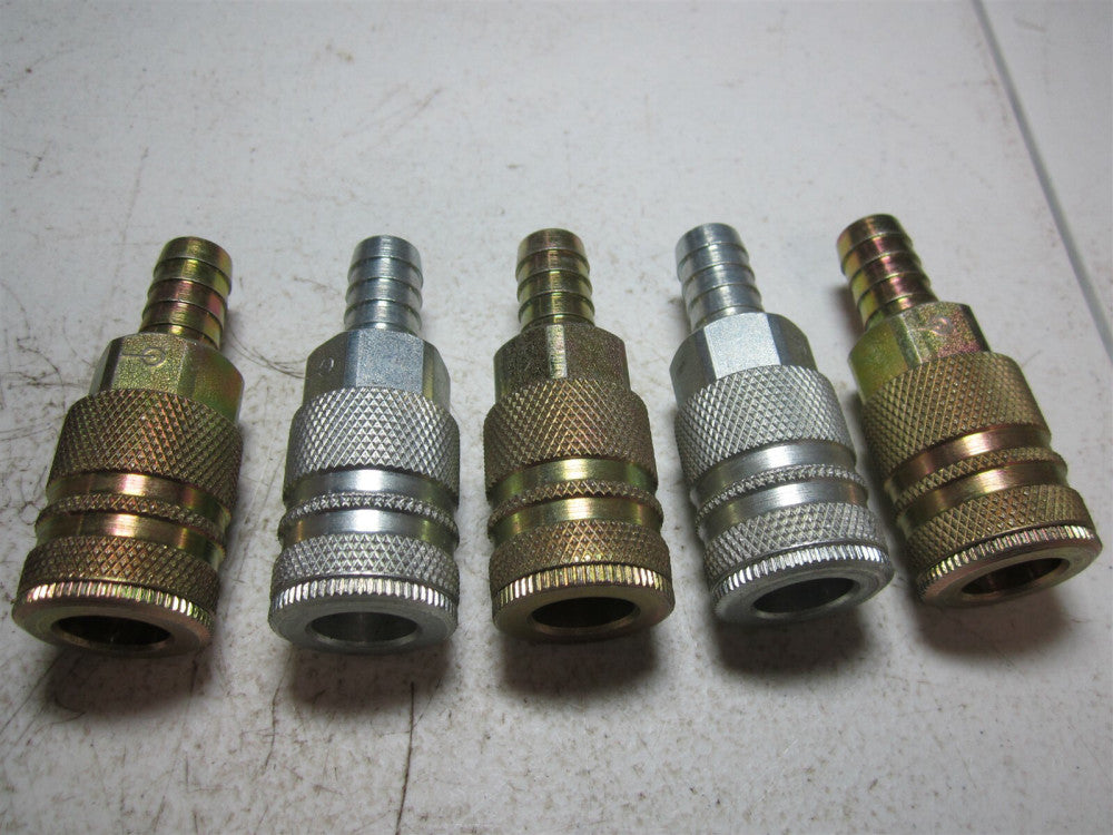 Coilhose Pneumatics (588) 1/2" ID Hose 3/8" Industrial Coupler - Pack of 5