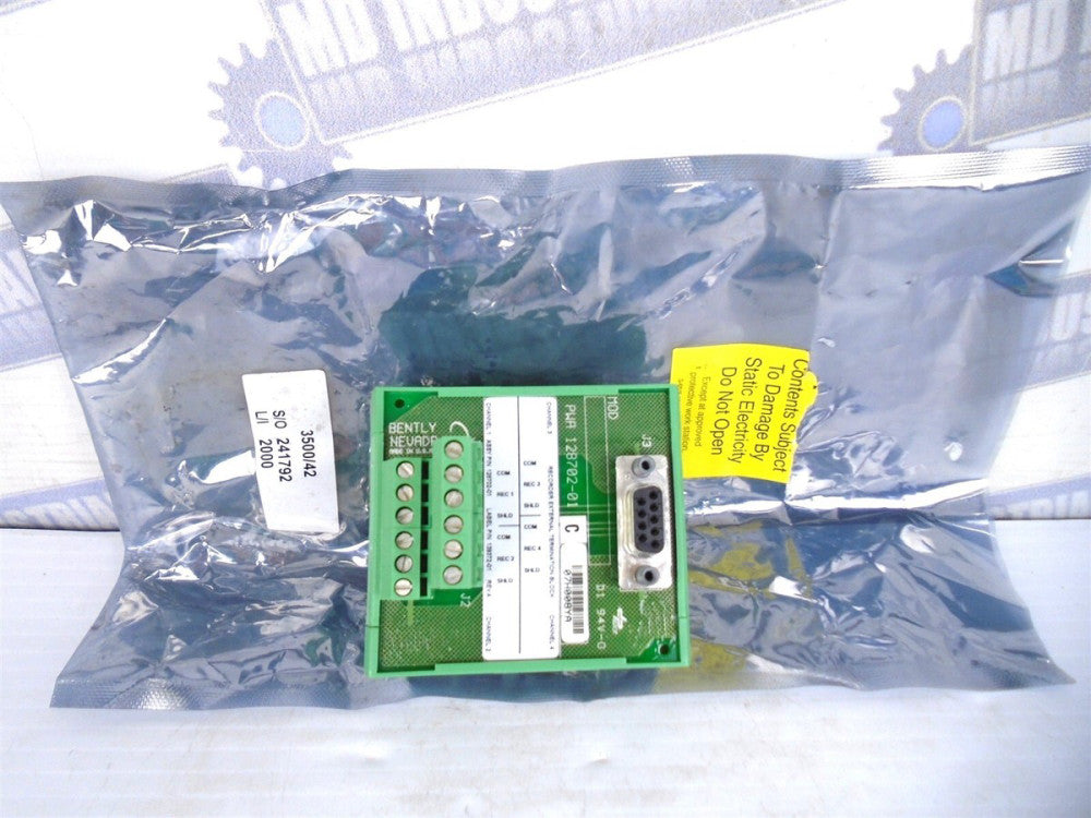 BENTLY NEVADA - PWA 128702-01 - TERMINAL & CONTACT BLOCK 4 Channel - 3500/42