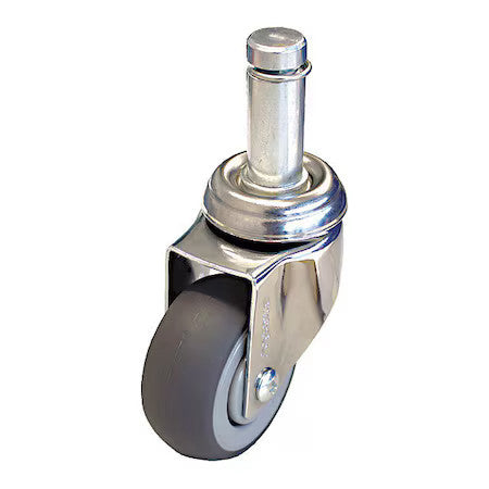 Zoro Select P14s-Rp040k-Sg7 Stem Caster,190 Lb. Ld,27/32" Stem Dia.