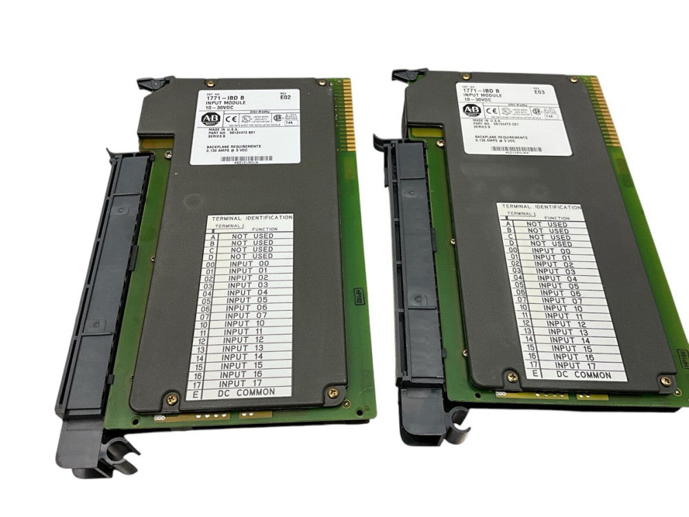 LOT OF 2 Allen Bradley 1771-IBD 10-30 VDC Input Module PLC5 1771IBD