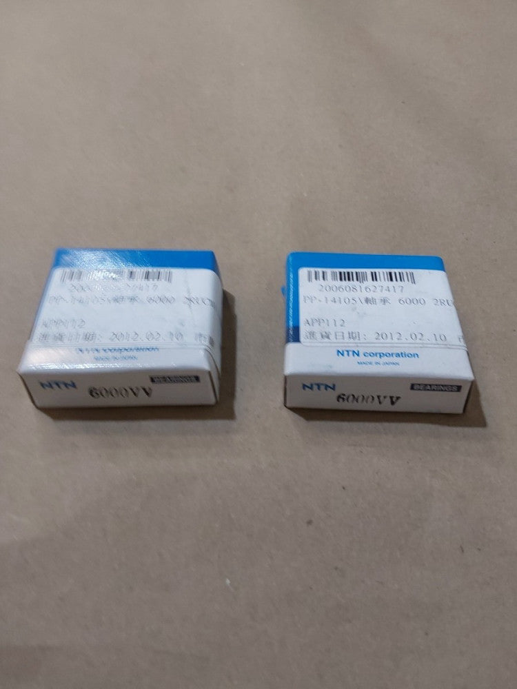 NTN Bearing Deep Groove 6000VV Ball Bearings Lot Of 2 