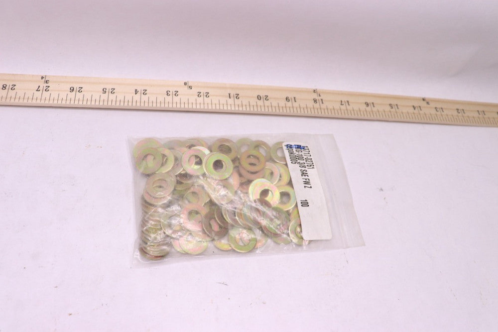 (100-Pk) Low Carbon Plain Flat Washers 3/8" 13717-02761