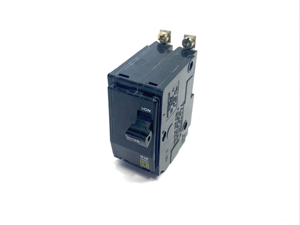 Square D QOB215 Miniature Circuit Breaker 15A 2-Pole 120/240VAC, Bolt-On