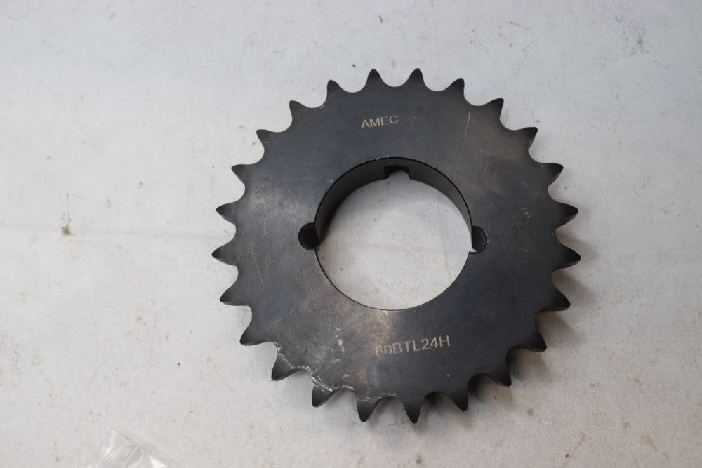 Amec Taper Lock Bushing Single Sprocket Steel #60 24T x 3/4" x 5.746" x 6.147"